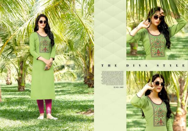 Jinesh Nx Aaliya 2 Rayon Fancy Handwork Kurti 